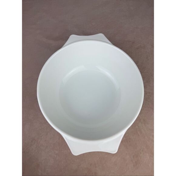 Vintage Pyrex Blue Iris 7 3/4 Round Casserole Dish Bowl Made in England - Picture 6 of 9